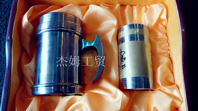 Titanium cup & tea caddy