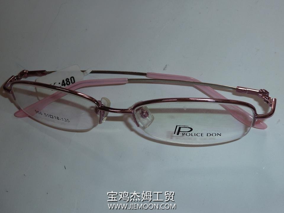 Titanium alloy glasses frame